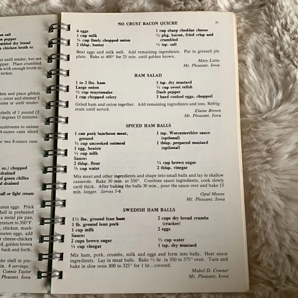 Midwest Old Threshers Vintage Cookbook 1982 Mt. Pleasant, Iowa‎